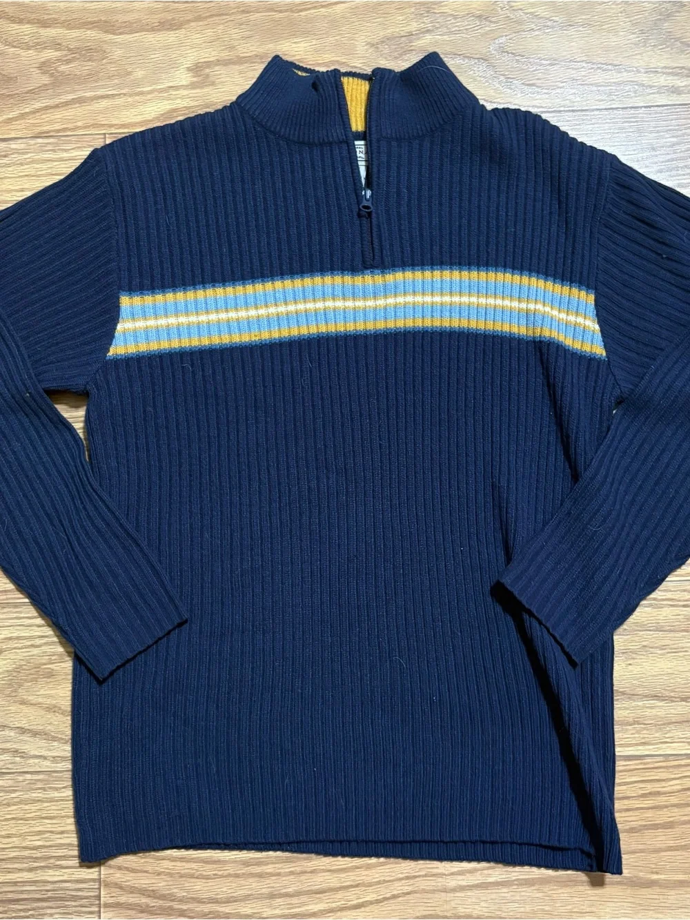 Vintage Arizona Jean Co Heavyweight Quarter Zip Sweater Knit Men’s Small Y2K 90s
